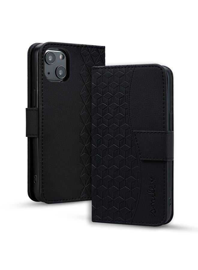 S-TOP Case For iPhone 15 Business Diamond Buckle Leather Phone Case with Lanyard - Image 1