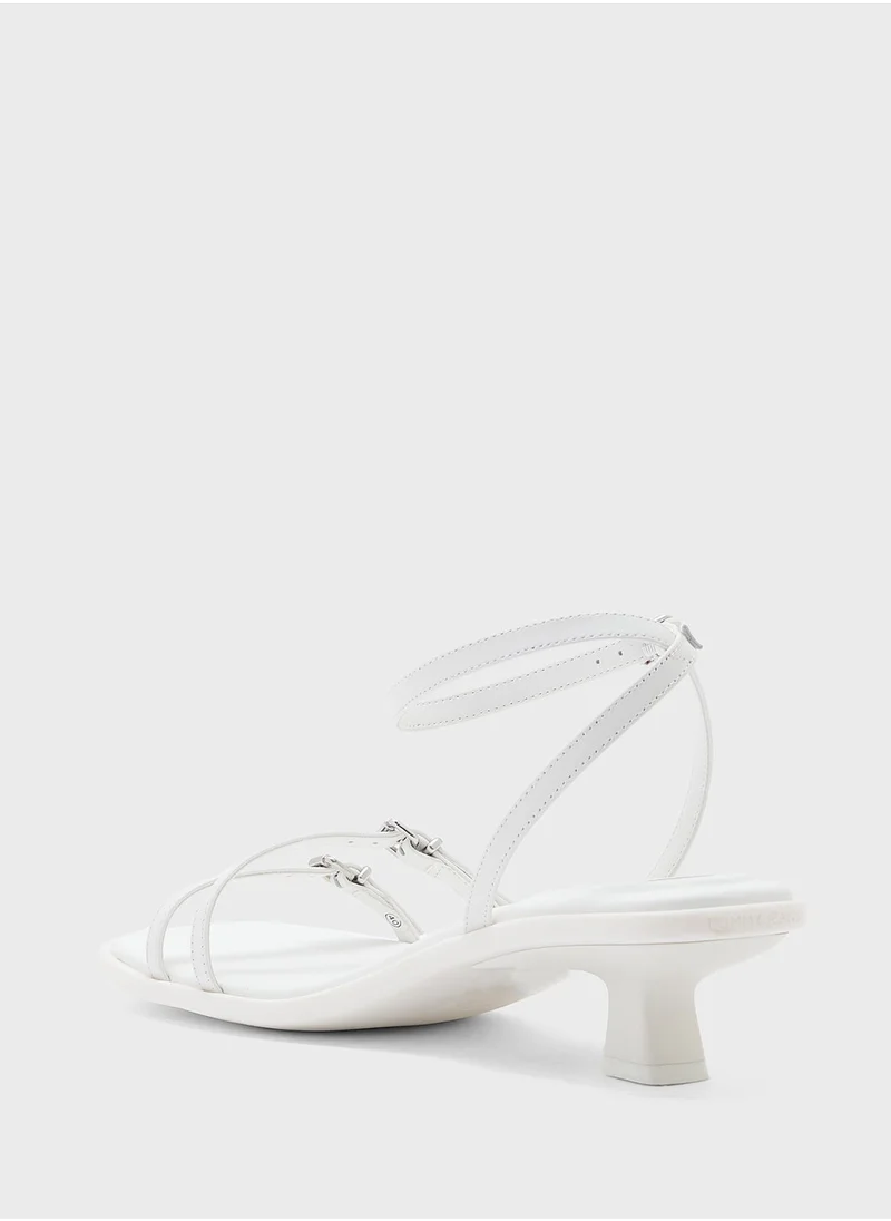 TOMMY JEANS Noho Ankle Strap Low Heel Sandals