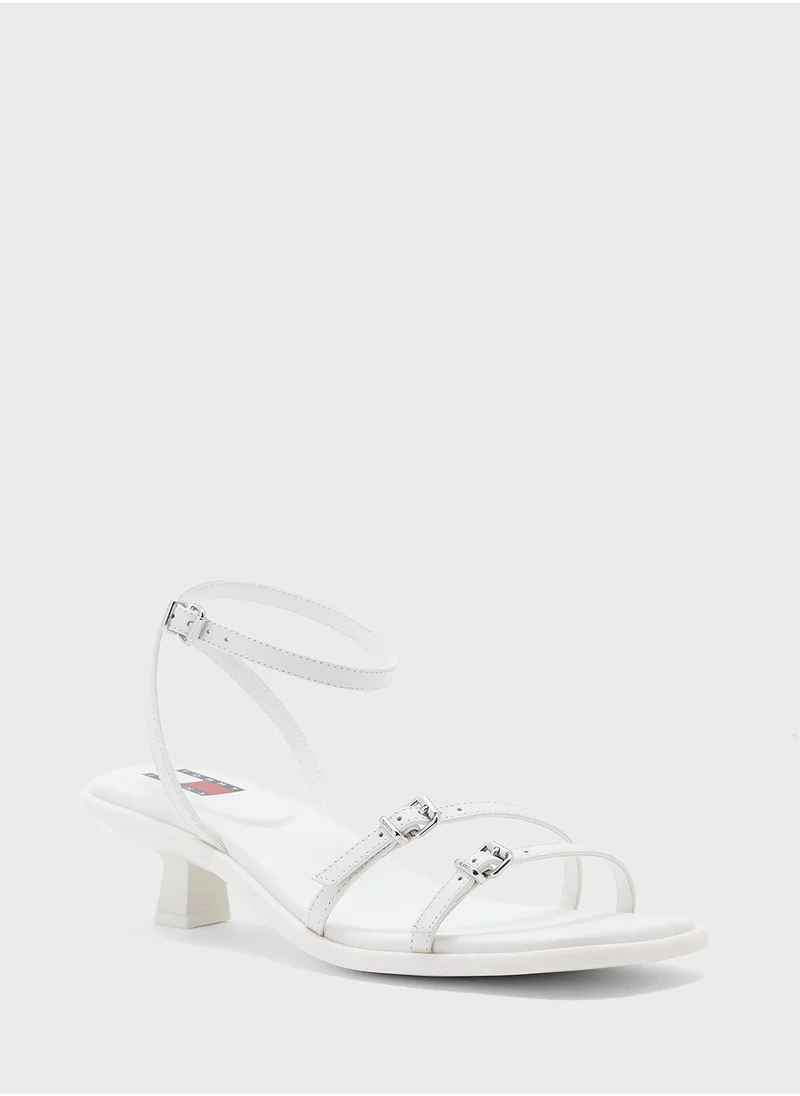 TOMMY JEANS Noho Ankle Strap Low Heel Sandals