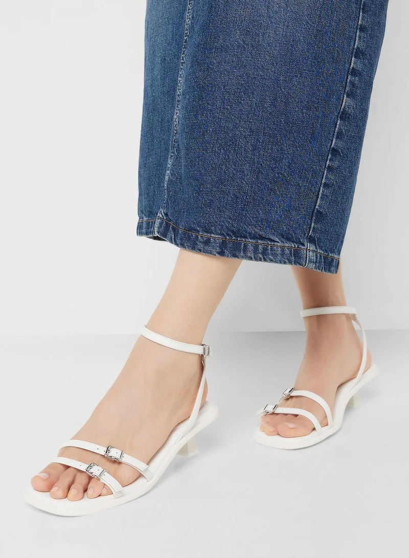 TOMMY JEANS Noho Ankle Strap Low Heel Sandals