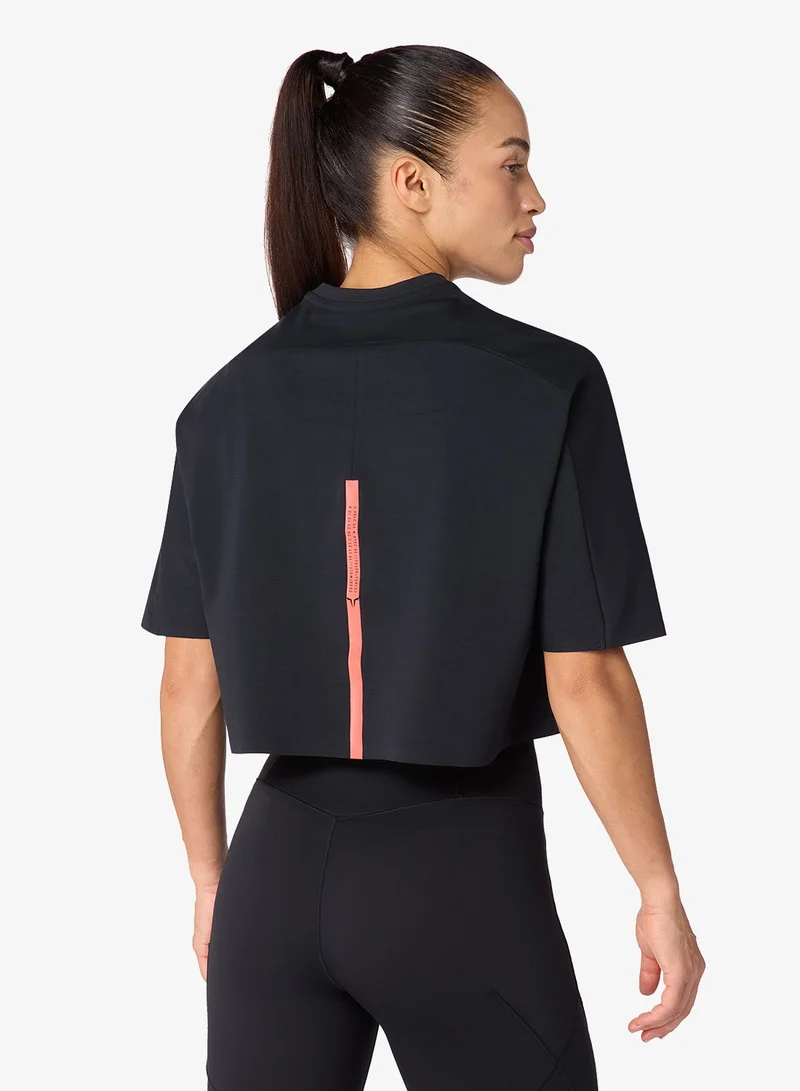 SQUATWOLF Pima Tdry™ Oversized Crop Gym Tee