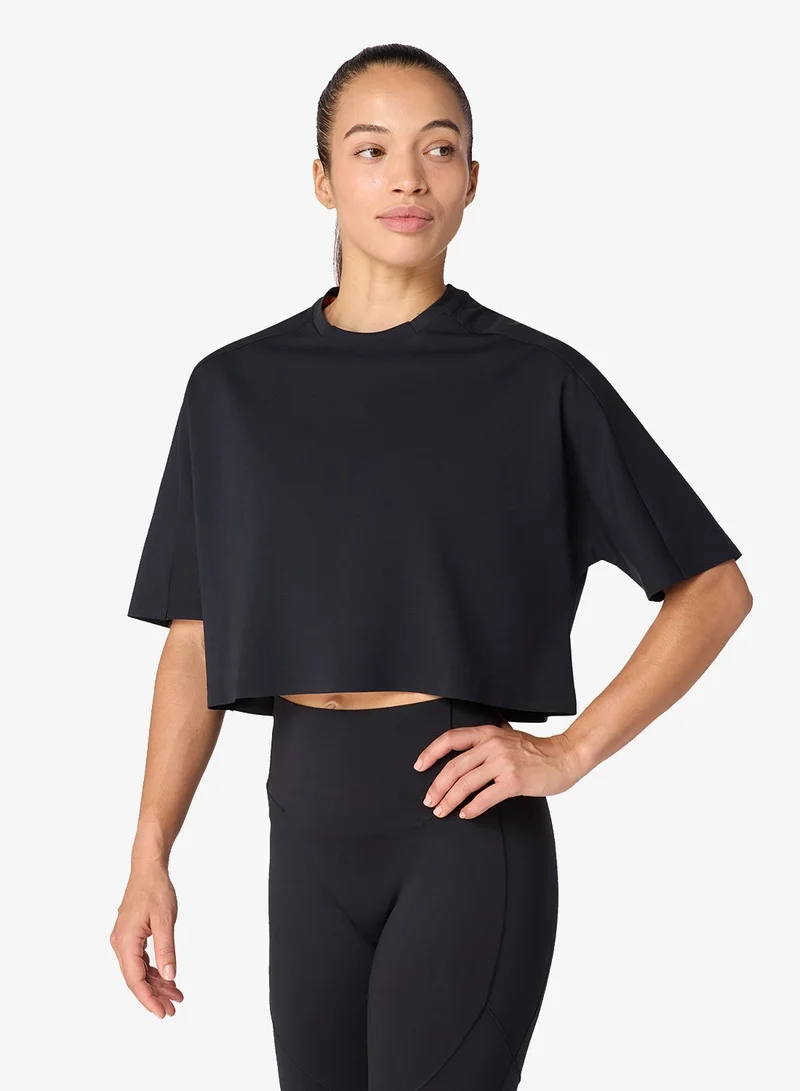SQUATWOLF Pima Tdry™ Oversized Crop Gym Tee