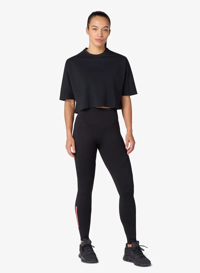 SQUATWOLF  Pima Tdry™ Oversized Crop Gym Tee for Women | Best Price UAE
