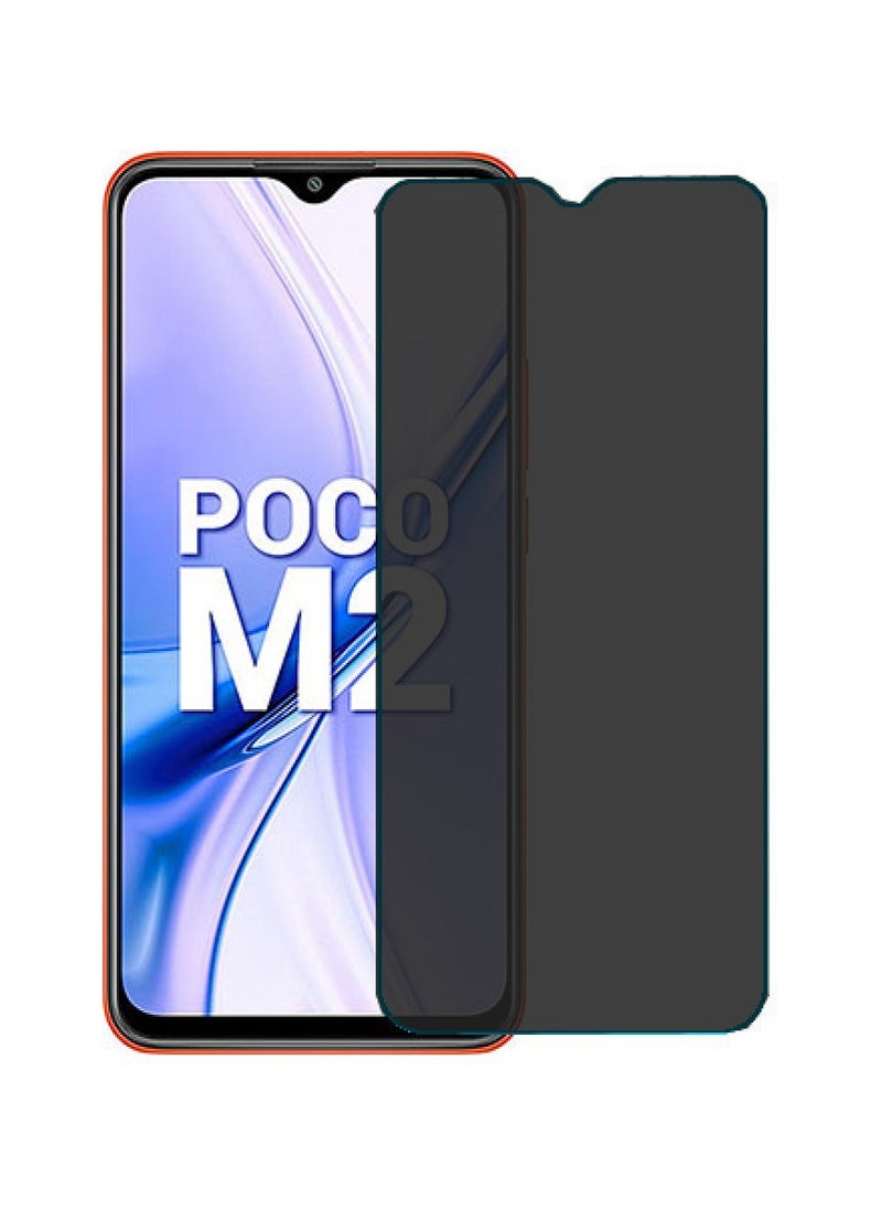 Super Tempered Glass Screen Protector Anti-Spy Privacy Designed For Xiaomi Poco M2 Full Screen Coverage And Bubble Free - Image 1