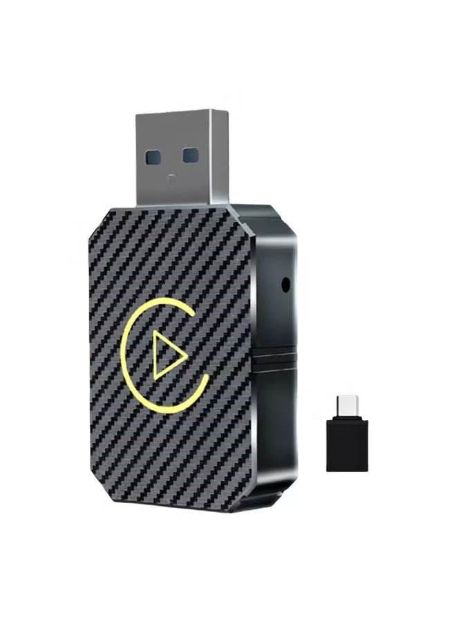 محول Carplay لاسلكي صغير 2 في 1 مع بلوتوث 5.0 وواي فاي للسيارات السلكية CarPlay/Auto - Image 1