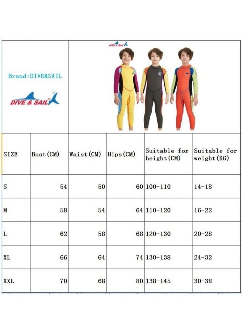 DIVE & SAIL & SAIL 2.5MM Keep Warm Children Diving Suit Three-layer High Elastic Wetsuit For Boys  - Image 3