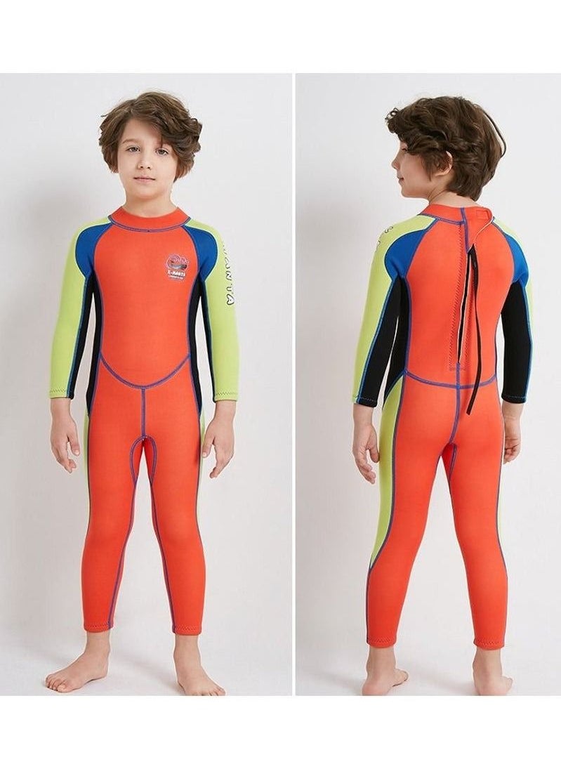 DIVE & SAIL & SAIL 2.5MM Keep Warm Children Diving Suit Three-layer High Elastic Wetsuit For Boys  - Image 4