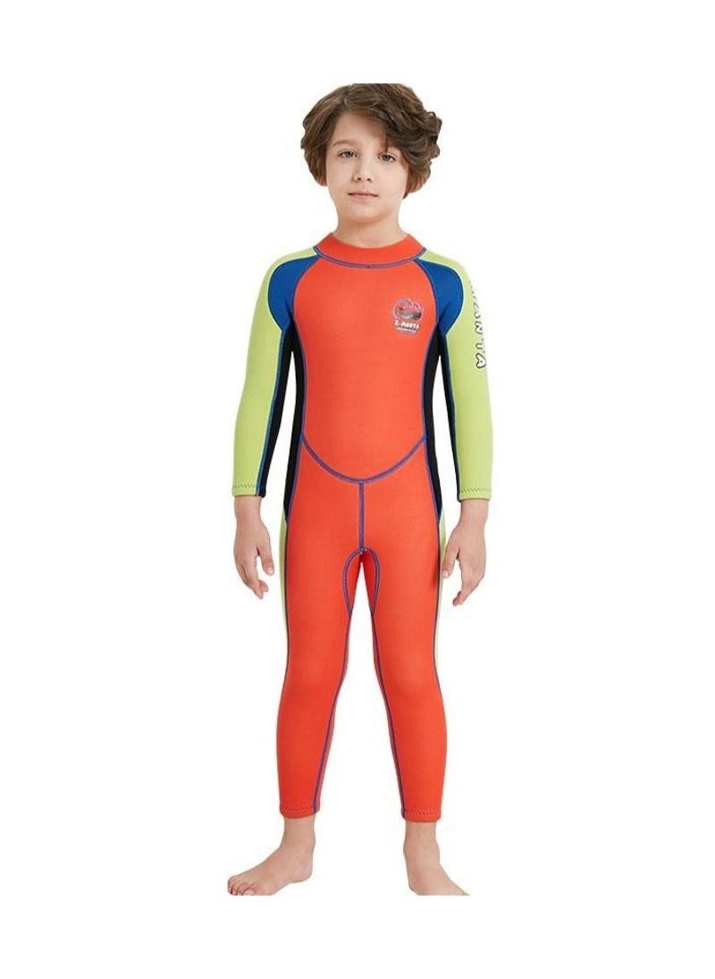 DIVE & SAIL & SAIL 2.5MM Keep Warm Children Diving Suit Three-layer High Elastic Wetsuit For Boys  - Image 1