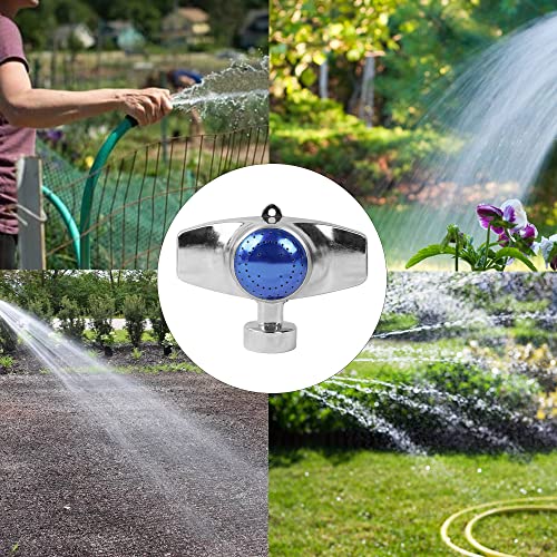 Hourleey 360 Degree Metal Spot Sprinkler, 2 Pack Circle Pattern Sprinkler with Gentle Water Flow for Small Area Yard Lawn Garden Watering, Coverage Up to 30FT (Blue) - Image 5