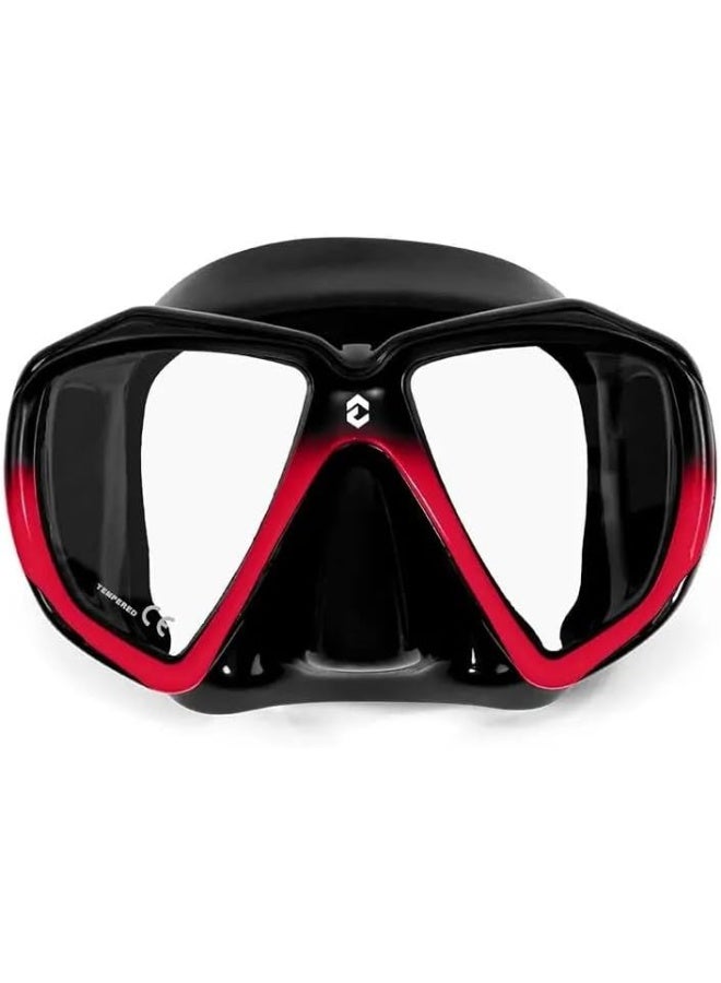 DYNAMICNORD DYNAMIC NORD VM-50 MASK TWO GLASS BLACK/RED FADE SPRAY - Image 1