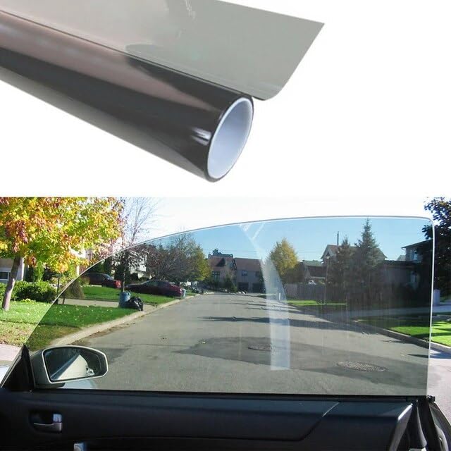 CREON Car Window Tint Window Privacy Film, Heat & UV Block and Scratch Resistant, Light Black Film Auto Car Windshield Sun Shade (20x135 Inch) - Image 1