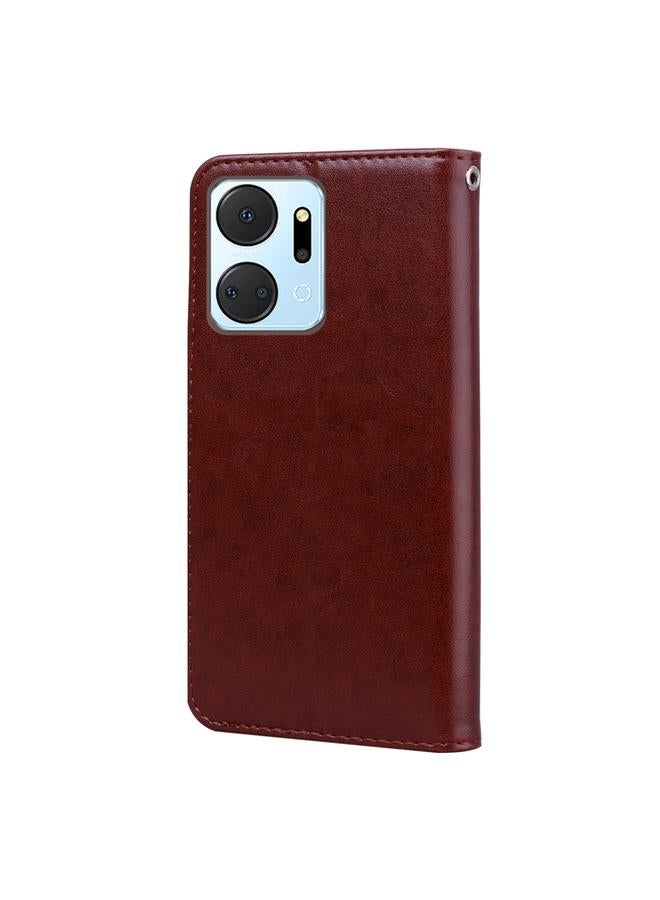 S-TOP Case For Honor X7a/Play7T Rose Embossed Flip PU Leather Phone Case - Image 3