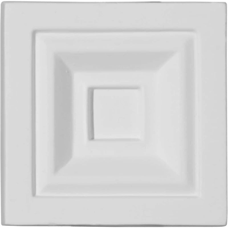 Ekena Millwork PB03X03X01ER Eris Plinth Blocks, 3 3/4"W x 3 3/4"H x 1 1/8"P, Primed - Image 3
