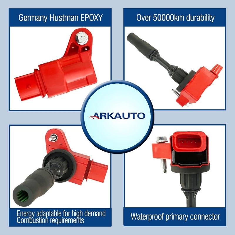 ARKAUTO Performance Ignition Coil UF680 Set of 4 for Buick, Cadillac, Chevy, and GMC Vehicles - Image 2