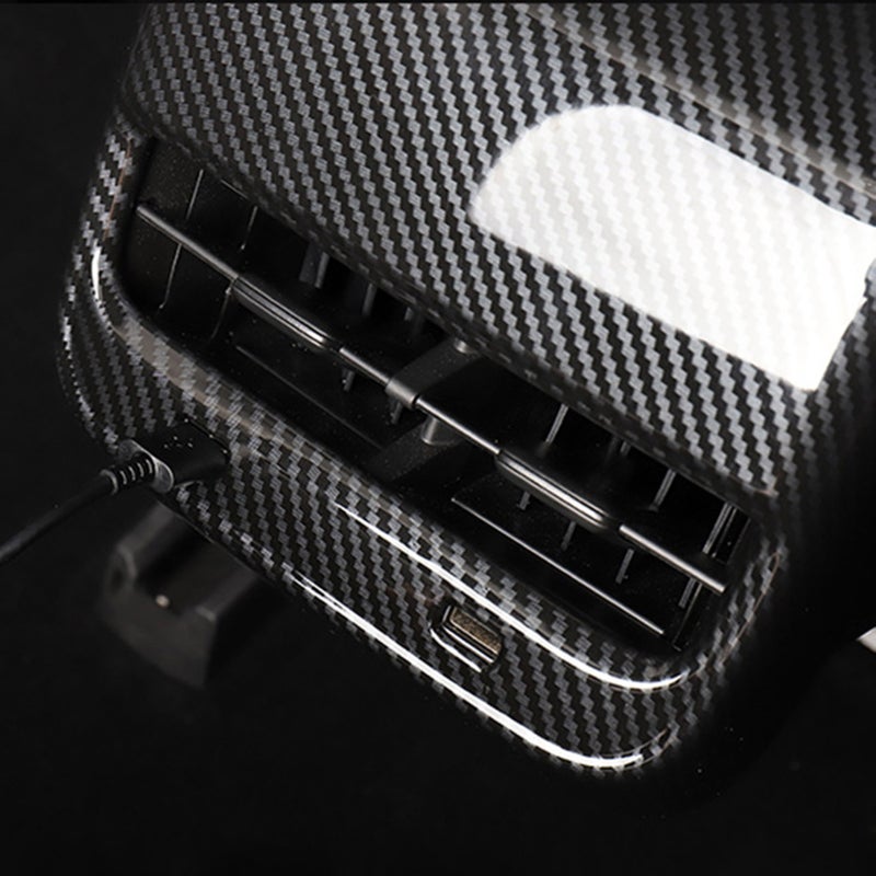 Rear Air Vent Frame Cover Carbon Fiber Replacement for Tesla Model Y - Image 3