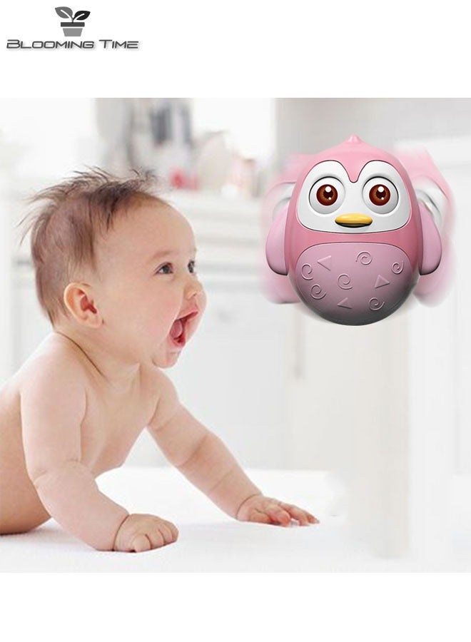 BLOOMING TIME Penguin Shaped Tumbler toy, Early Education Toy, Improve Baby's Concentration, Pink - Image 3