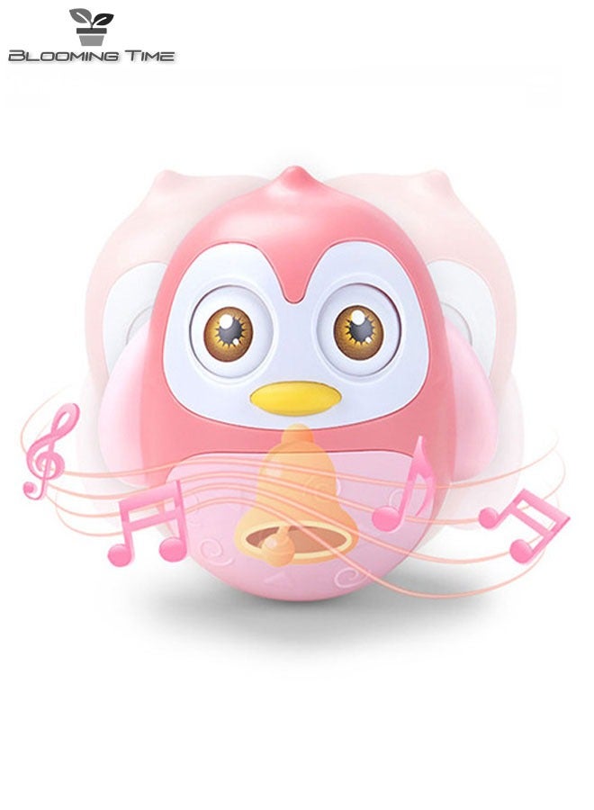 BLOOMING TIME Penguin Shaped Tumbler toy, Early Education Toy, Improve Baby's Concentration, Pink - Image 4