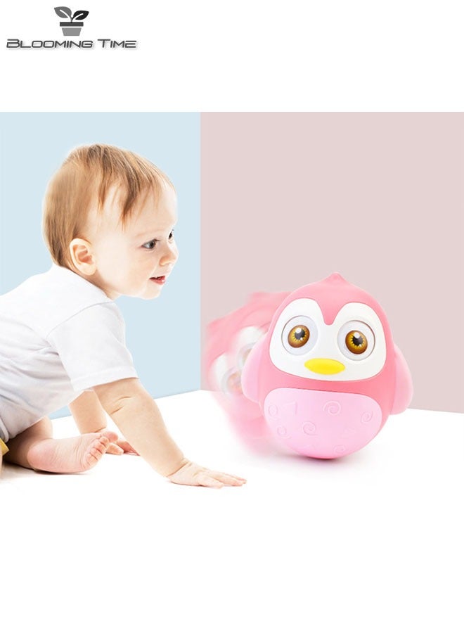 BLOOMING TIME Penguin Shaped Tumbler toy, Early Education Toy, Improve Baby's Concentration, Pink - Image 5