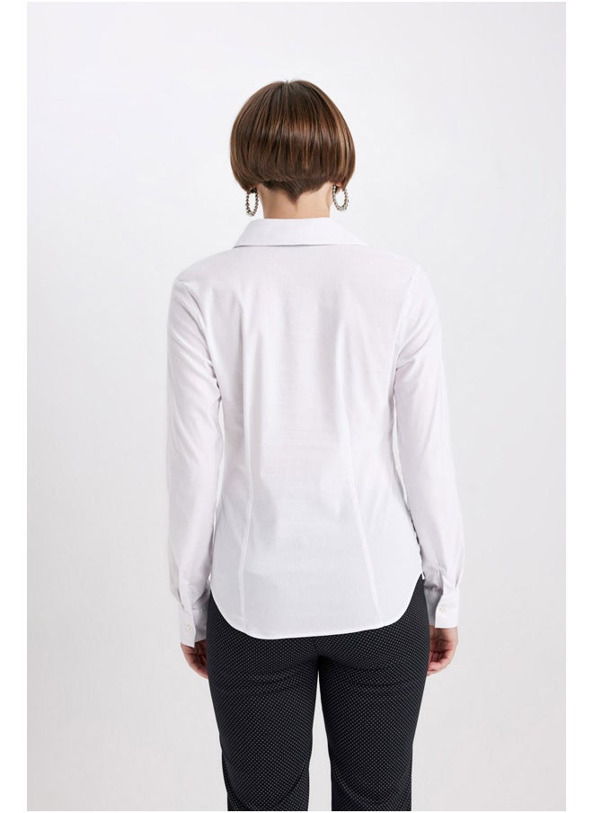 DeFacto - Woman Woven Regular Fit Long Sleeve Shirt - Image 1