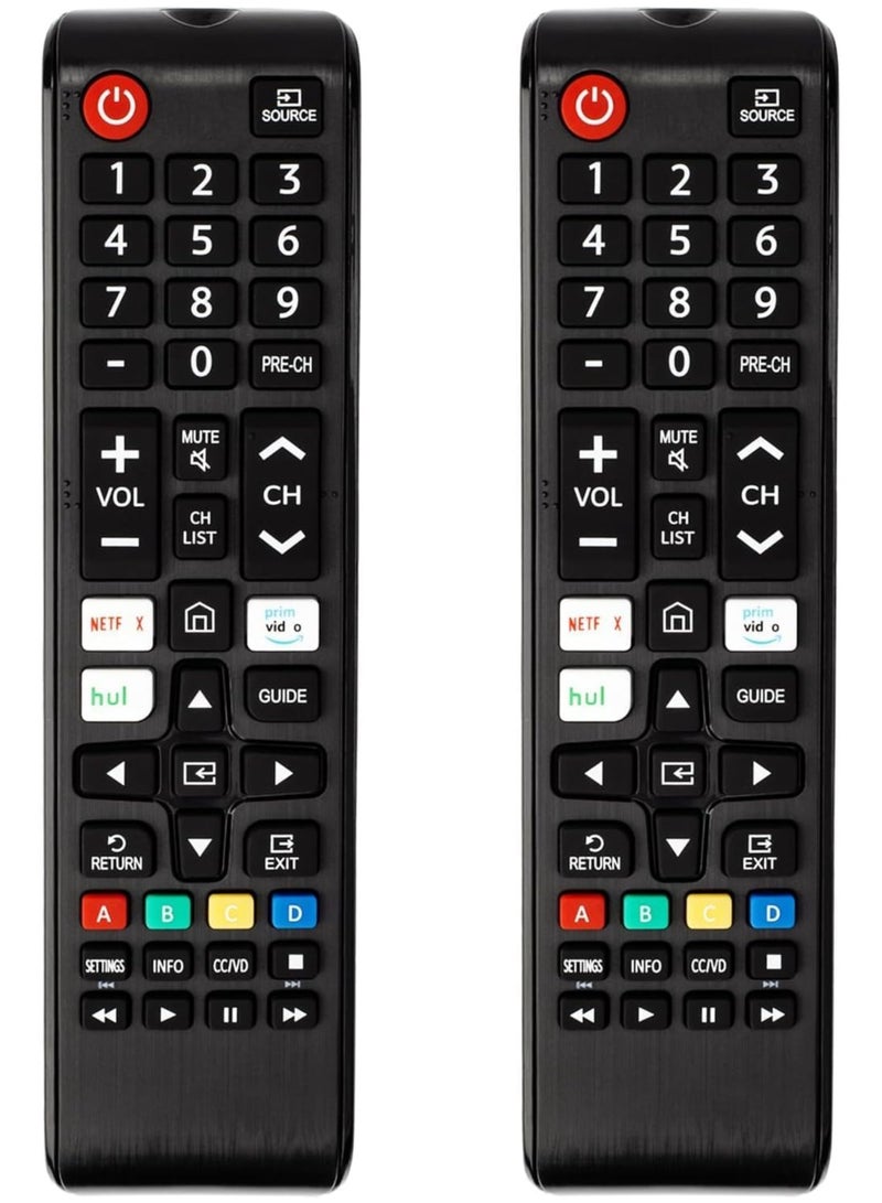 TIGER 【Pack of 2】 Universal Remote for TV – Replacement Compatible with Smart TV, LED, LCD, HDTV, 3D, Series TV – No Setup Required, Plug & Play, Strong Infrared Signal, Durable & Lightweight Remote Control - Image 1