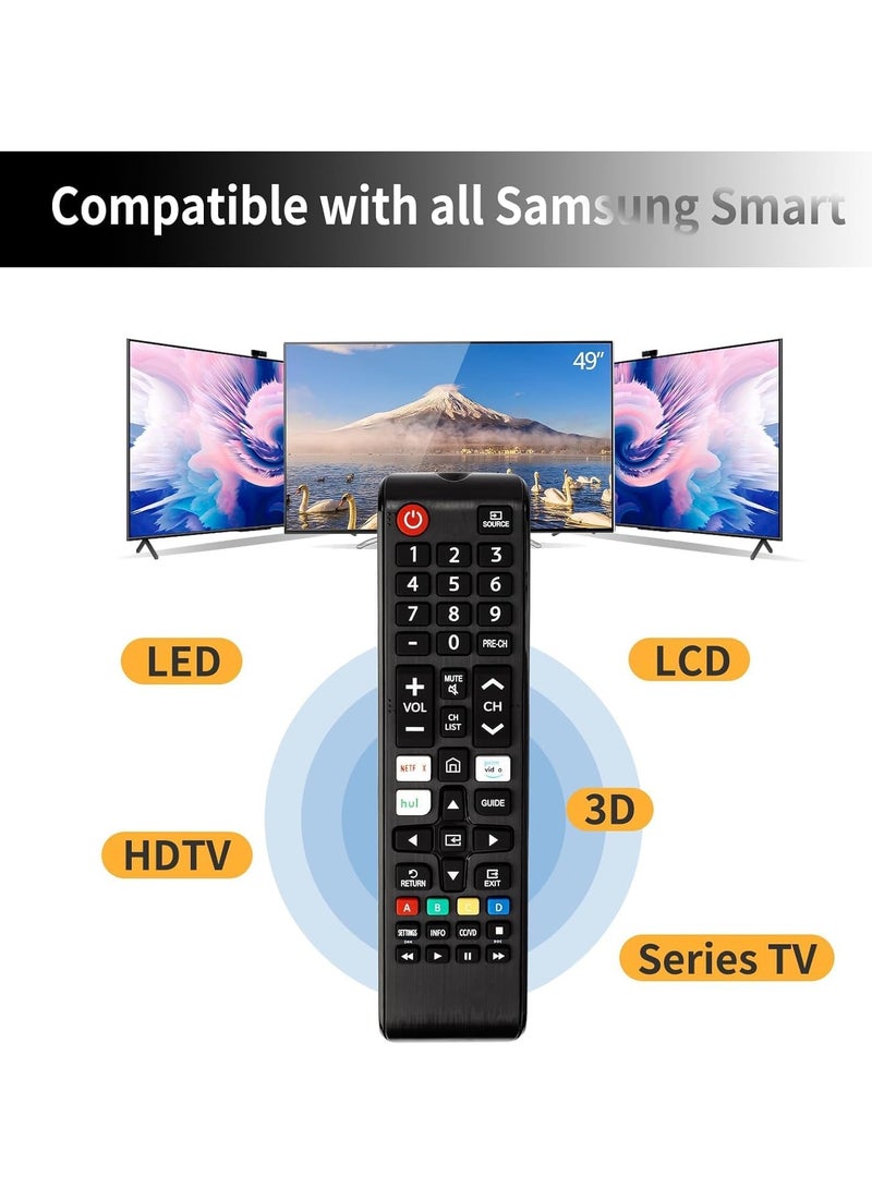 TIGER 【Pack of 2】 Universal Remote for TV – Replacement Compatible with Smart TV, LED, LCD, HDTV, 3D, Series TV – No Setup Required, Plug & Play, Strong Infrared Signal, Durable & Lightweight Remote Control - Image 2