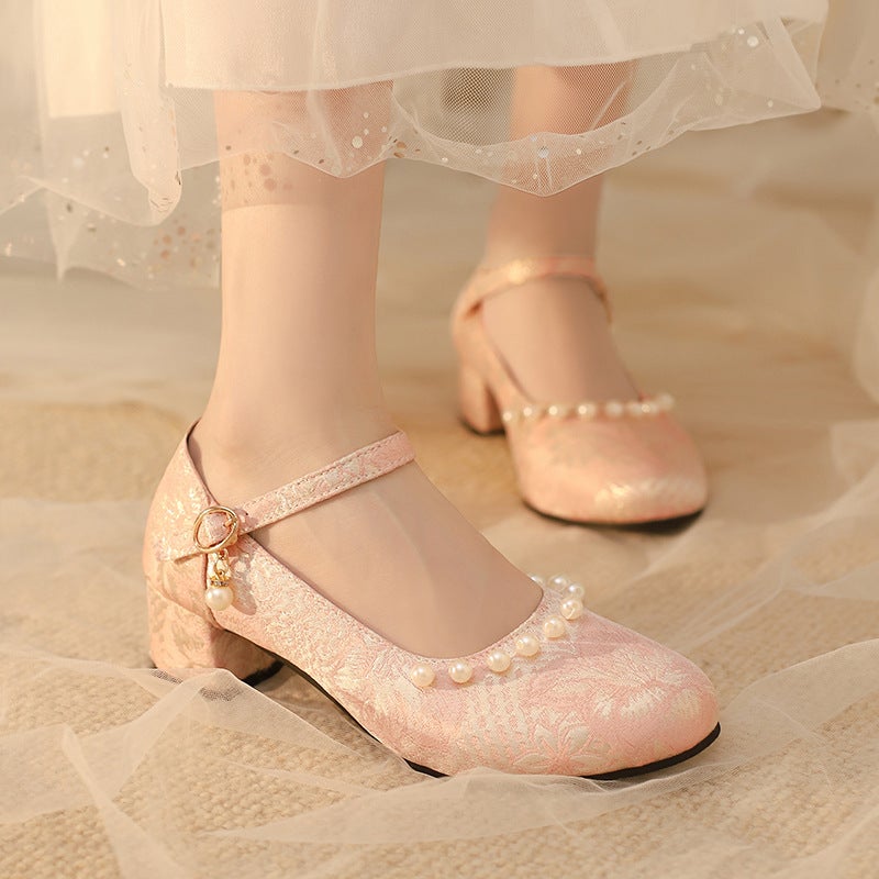 2024 Spring Antique Cheongsam Shoes 33-43 Silk And Satin New National Style Chinese Clothing Single-Button Shoes - Image 4