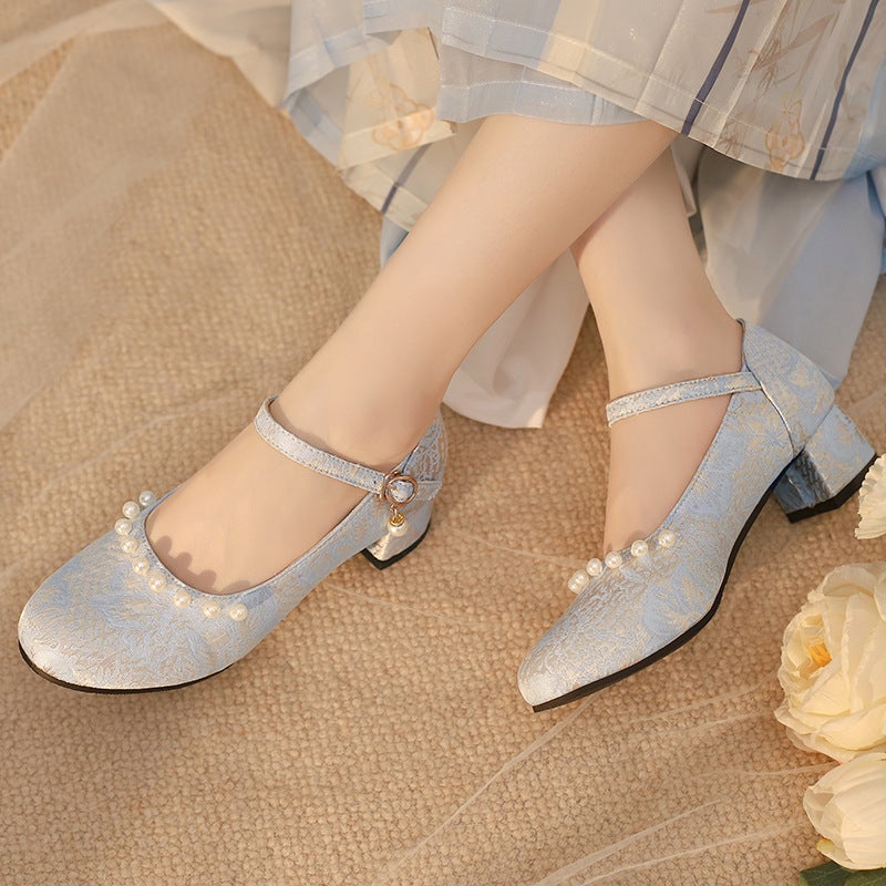 2024 Spring Antique Cheongsam Shoes 33-43 Silk And Satin New National Style Chinese Clothing Single-Button Shoes - Image 3