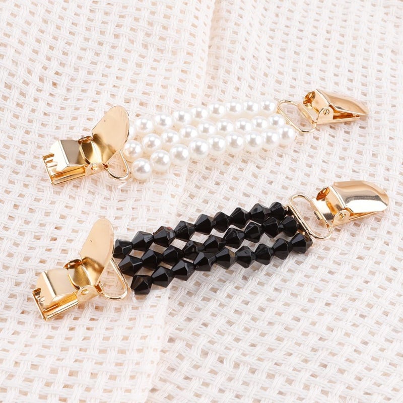 2-piece clothing fixing clip, anti-light buckle, sweater shirt clip, women's shawl clip, clothing waist clip - Image 3