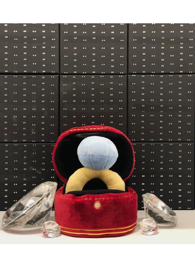 Excefore Interactive Dog Toys, Plush Toy Diamond Ring Set, Interested Diamond Ring Case, Stuffed Pet Chew Soft Pet Supplies - Image 2