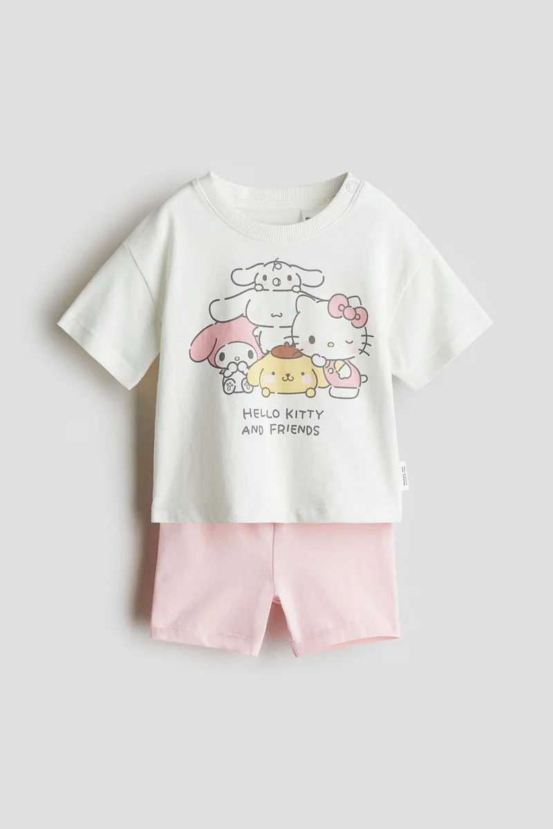 H&M 2-piece printed cotton set