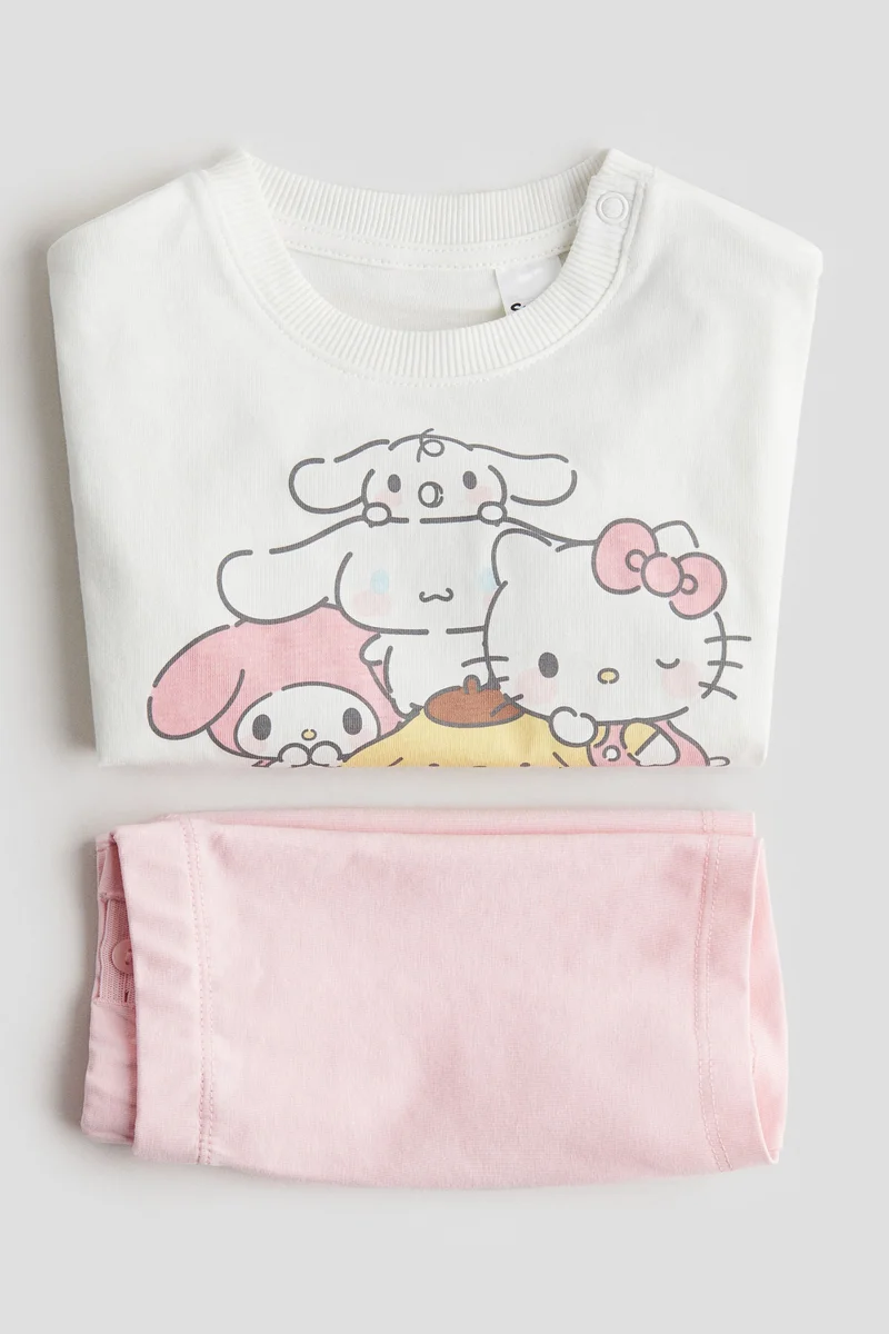 H&M 2-piece printed cotton set