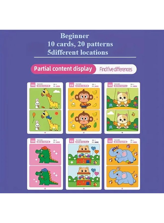 Advanced Level Educational Reusable Wipe Paper Finding Game For Focus And Attention Training - Image 5