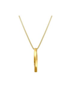 Gold-Plated Chain Necklace for Men, Minimalist Bar Pendant