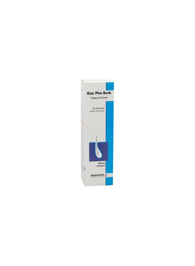 Hair Plus Back Topical Foam 5% Minoxidil 100 Ml - Image 3