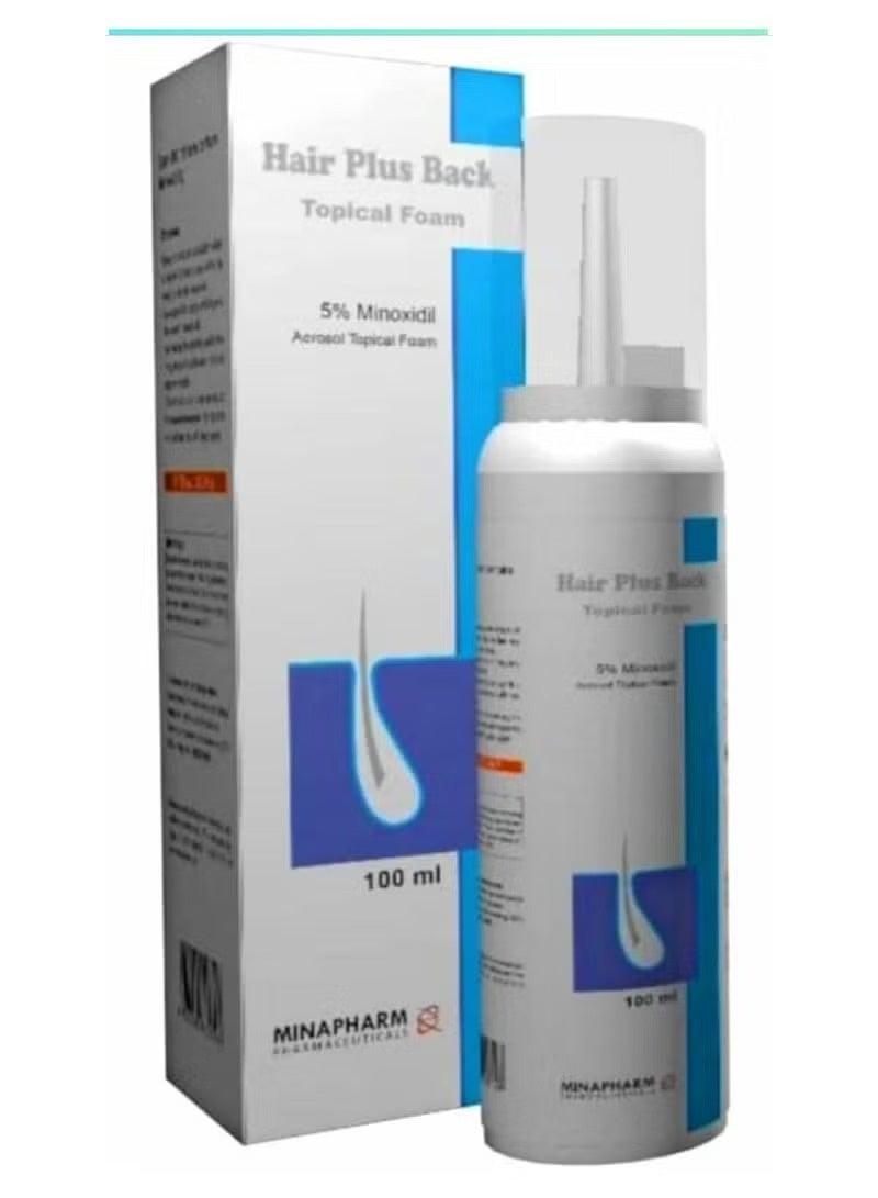 Hair Plus Back Topical Foam 5% Minoxidil 100 Ml - Image 1
