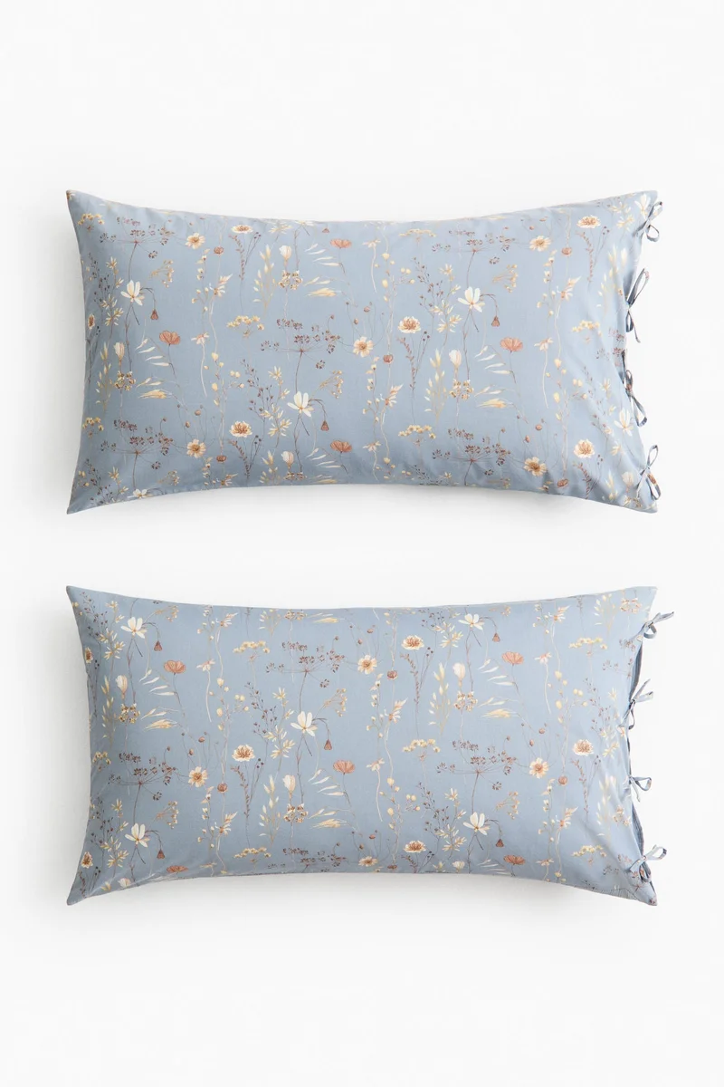 H&M 2-pack floral pillowcases