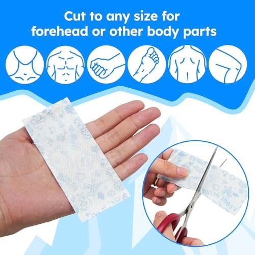 LotFancy Fever Patch for Kids, 22 Sheets, Fever Reducer, Baby Cooling Pads, Gel Cool Patch for Fever, Headache Relief, 4.7 x2 Inch - Image 4