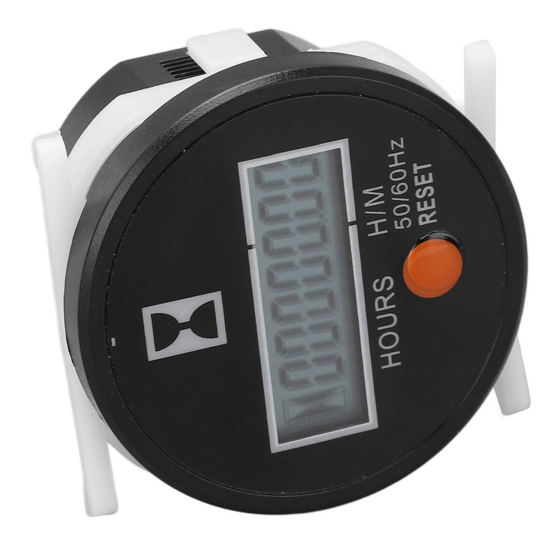 Digital Hour Meter High Precise Mechanical Hourmeter Wide Range Hour Gauge with Reset Button 24‑240V - Image 1