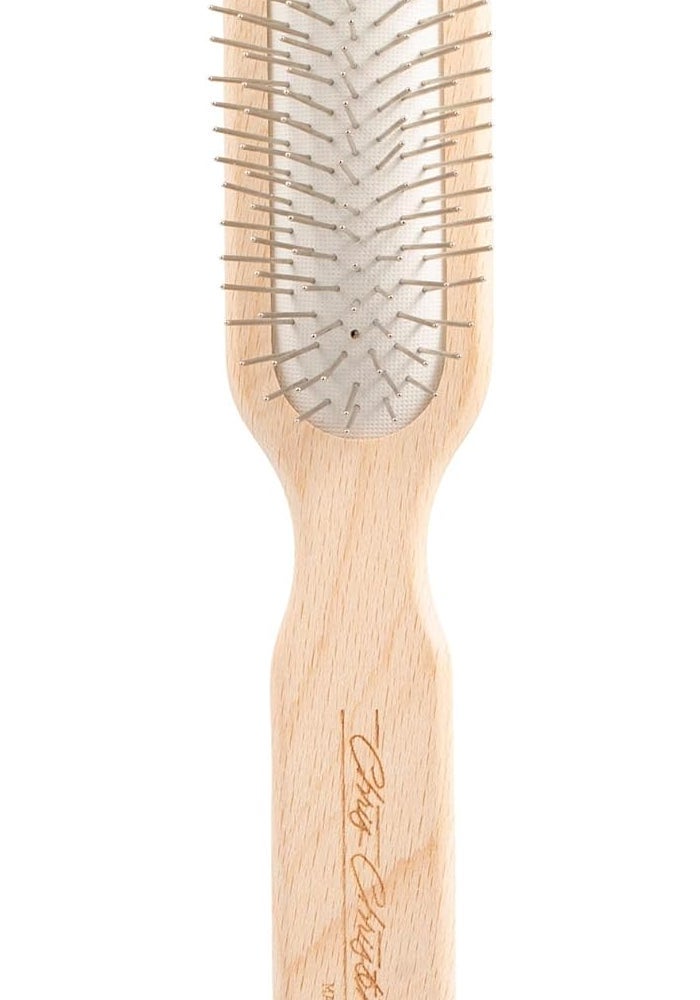Chris Christensen 20 mm Oblong Pin Dog Brush - Professional Grooming Tool with Stainless Steel Pins and Beech Wood Handle - Image 1