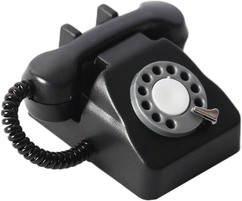 كلاراكو هاتف مصغر بتصميم كلاسيكي بمقياس 1/12، هدية مثالية للعب التخيلي للأطفال، أثاث، ألعاب، هاتف مصغر لبيت الدمى - Image 1