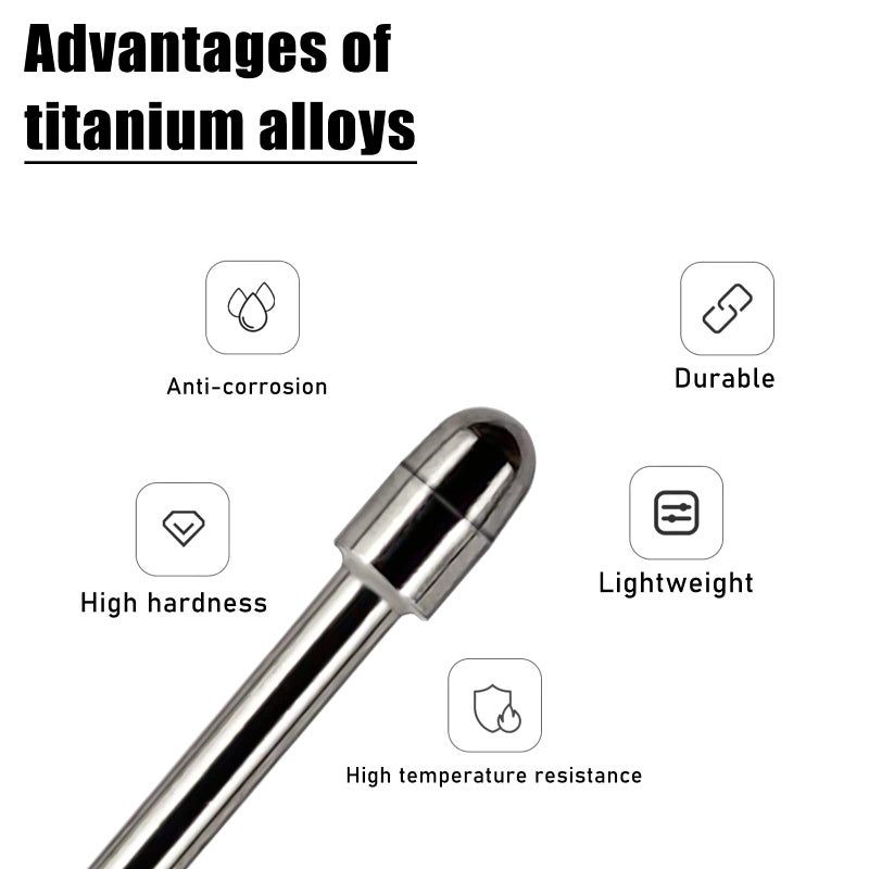 REEYEAR Titanium Alloy Fine Pencil Nibs Compatible with Wacom Pro Pen 2, No Wear Out Replacement Stainless Tips fits for WACOM Cinitq 16 DTK1660,Intuos Pro PTH660 Wacom Cintiq Pro DTH2420,2 Pcs - Image 3