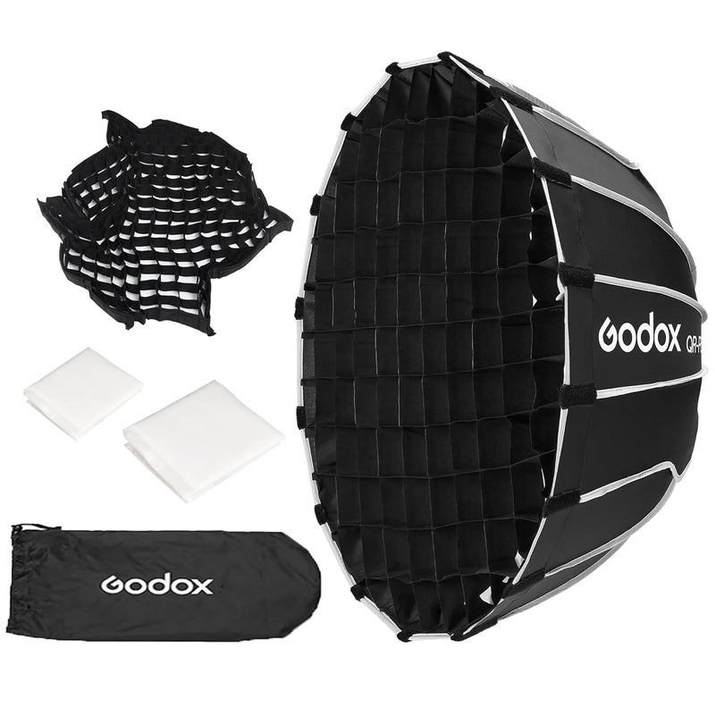 Godox QR-P60T 23.6" Quick Release Parabolic Softbox for SL60II SL150III FV150II AD300PRO AD400PRO AD600BM SZ300R VL300 UL150II ML60 Other Bowen Mount Studio Flash Speedlite - Image 1
