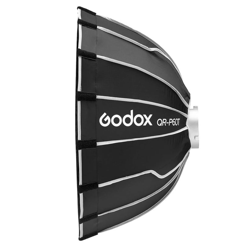 Godox QR-P60T 23.6" Quick Release Parabolic Softbox for SL60II SL150III FV150II AD300PRO AD400PRO AD600BM SZ300R VL300 UL150II ML60 Other Bowen Mount Studio Flash Speedlite - Image 3