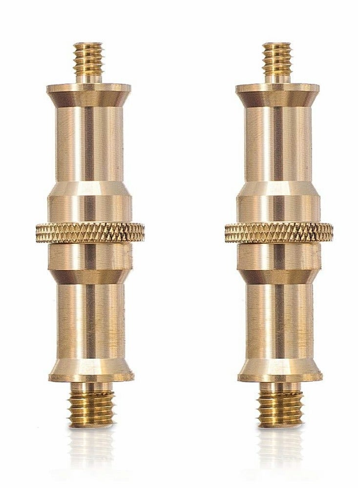 Excefore 1/4 to 3/8 inch Male Convertor Threaded Screw Tripod Adapter for Flash Holder, Studio Light Stand, Ball Head, Wireless Flash Receiver, Trigger - 2 PCS  - Image 1