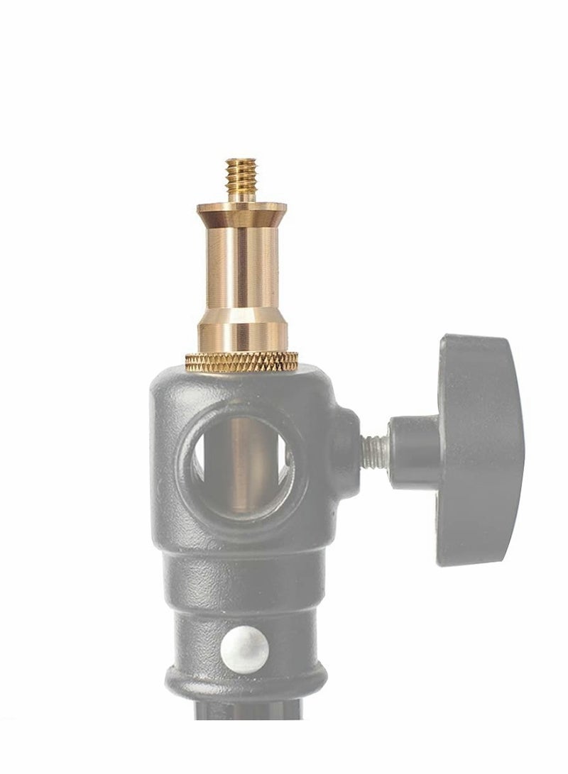Excefore 1/4 to 3/8 inch Male Convertor Threaded Screw Tripod Adapter for Flash Holder, Studio Light Stand, Ball Head, Wireless Flash Receiver, Trigger - 2 PCS  - Image 2