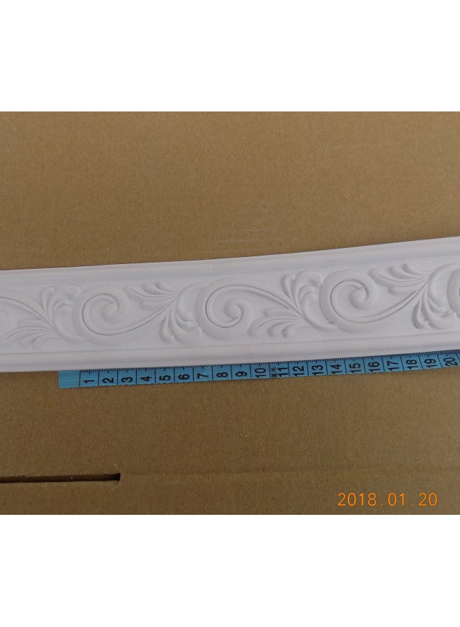 Zhangbl Home Decorate Modelling Crown Mouldings Trim Flexible Molding Ceiling Border Line Interior Decoration Wall Picture Edge Waist Door CasingCorners 2.36" x 0.24" x 115" - Image 3