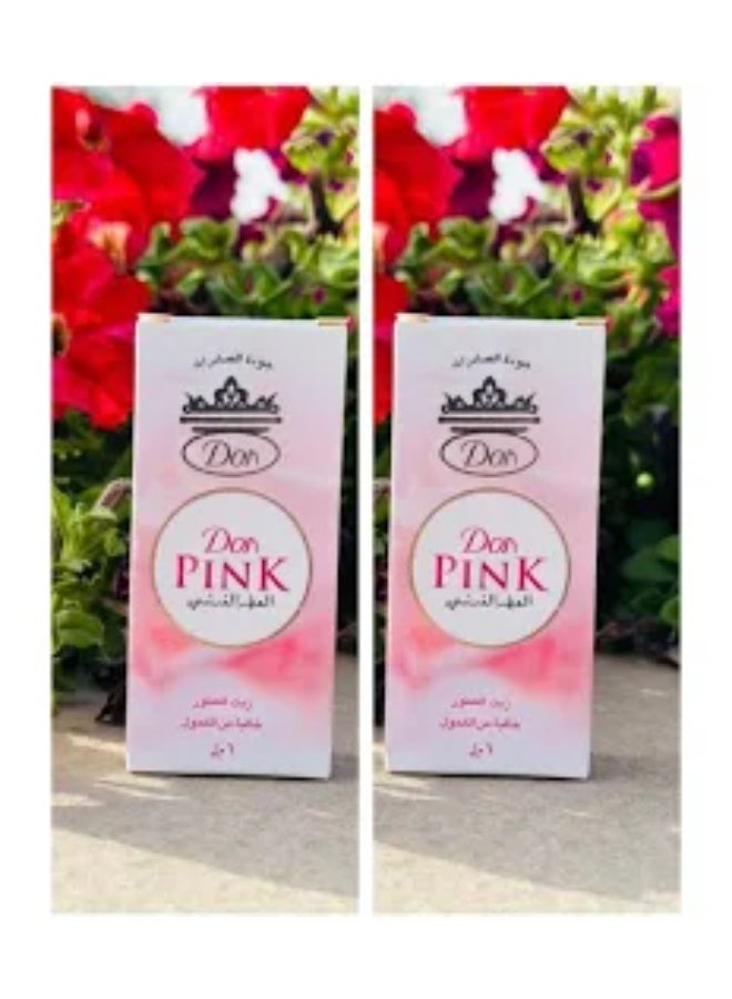 Pink French Fragrance Roll On Perfume 6 ML 2 Pcs