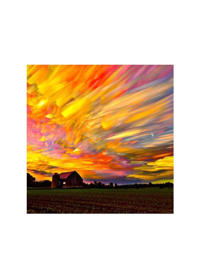 RYN Sunset Mdf Wall Art Multicolour 30x30centimeter - Image 2