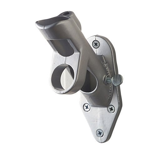 Evergreen Flag Bracket Two-Position 45 and 90 Deg | Aluminum | Silver | Hardware Incl | Outdoor Home and Garden Décor | Residential or Commercial | Wood Metal Plastic Pole - Not Included - Image 1