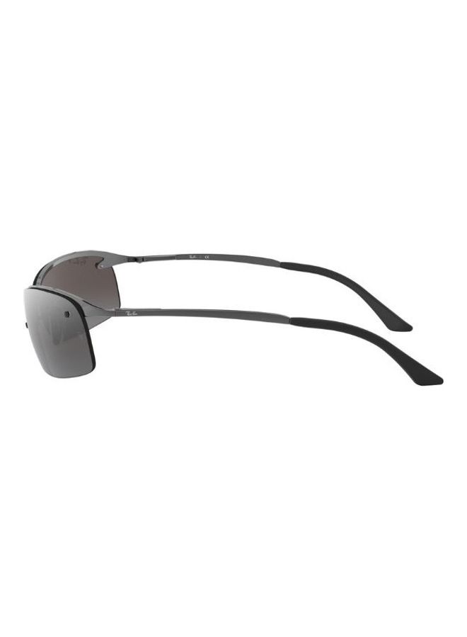 Ray-Ban Men Polarized Semi Rimless Sunglasses - RB3183 - Lens Size: 63 Mm - Image 3